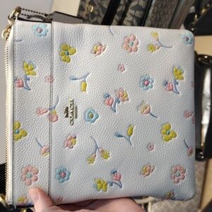 Floral coach crossbody